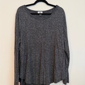 Old Navy Charcoal Long Sleeve Women's Top
